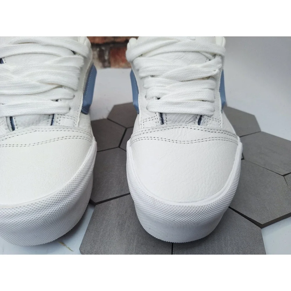 VANS Knu Stack Platform Lift Shoes Unc Blue White Platform Shoes Women Sz 9.5‎